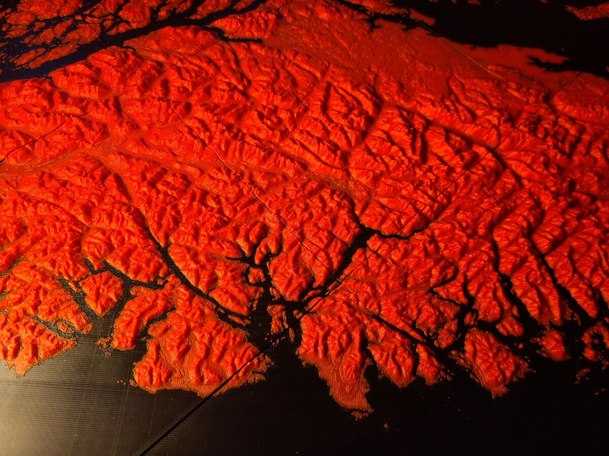 Mountain terrain detail